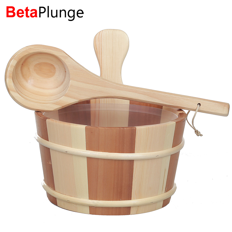 BetaPlunge sauna bucket and ladle