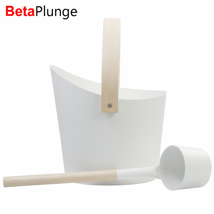 sauna bucket and ladle