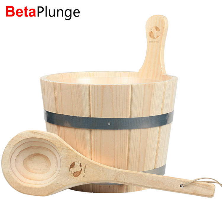 sauna buckets and ladles set