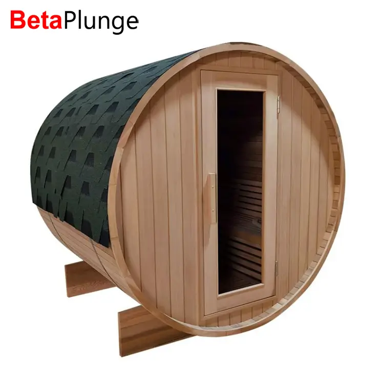 Canada Red Cedar Round Exterior Sauna Room