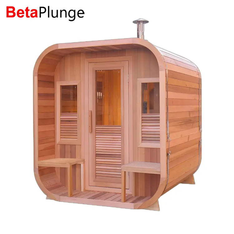 BetaPlunge Outdoor Barrel Sauna Room